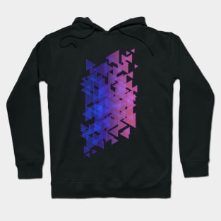 Random triangles overlap design Hoodie